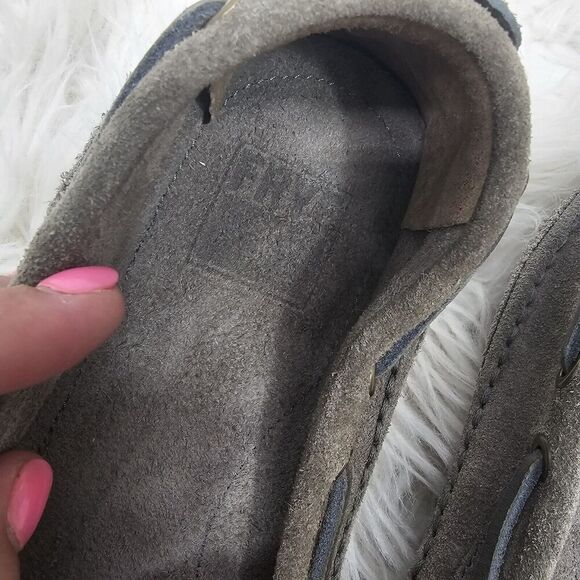 Frye Mason Tie Boat Shoe All Leather Men's Size 11.5 Gray - Picture 3 of 8